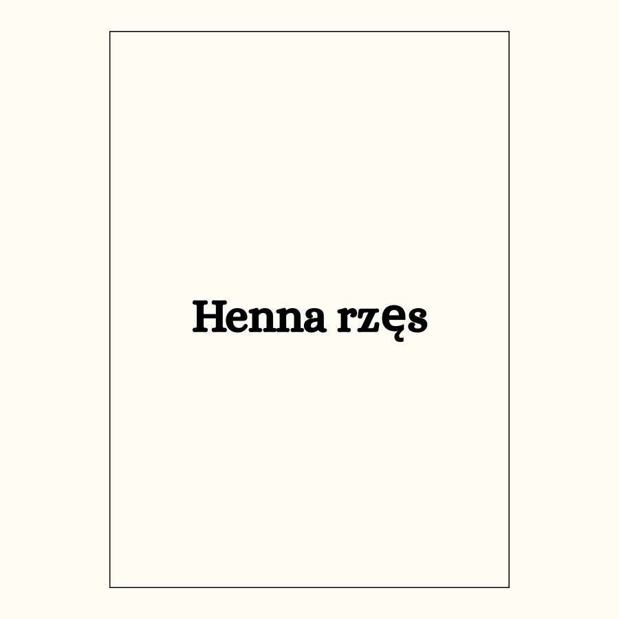Henna rzęs