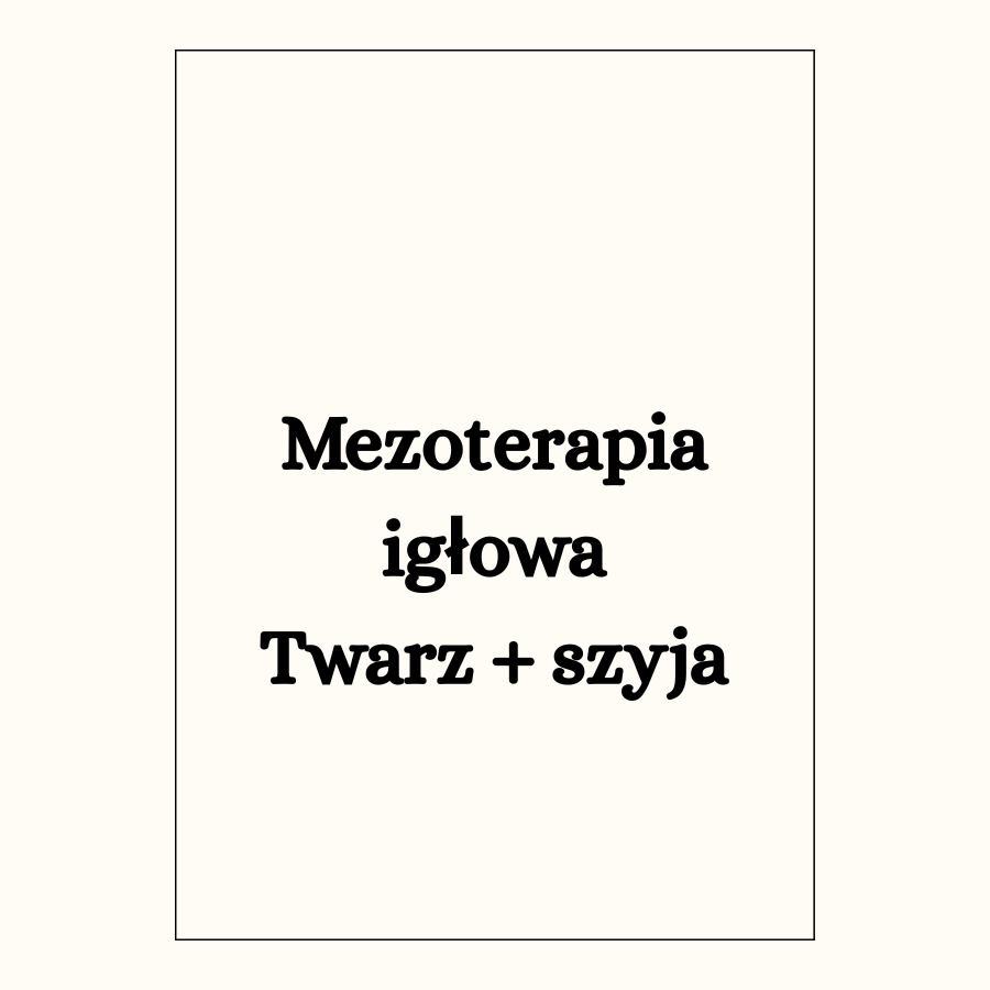 Mezoterapia igłowa