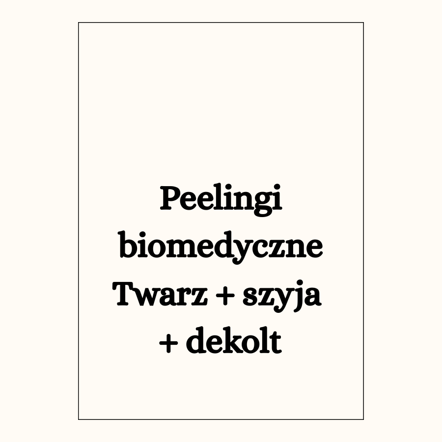 Peelingi biomedyczne